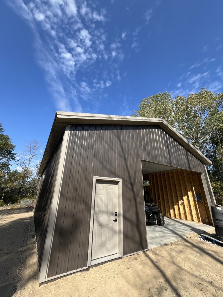 Interior of New Shop Construction in Bemidji MN